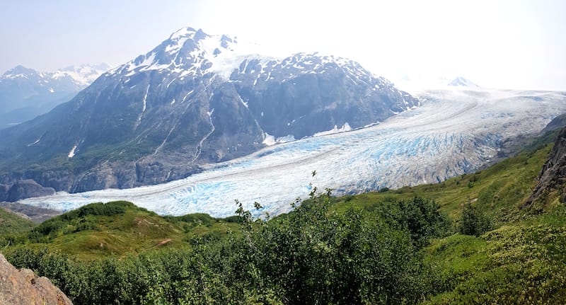 Langue glaciaire de glacier Exit